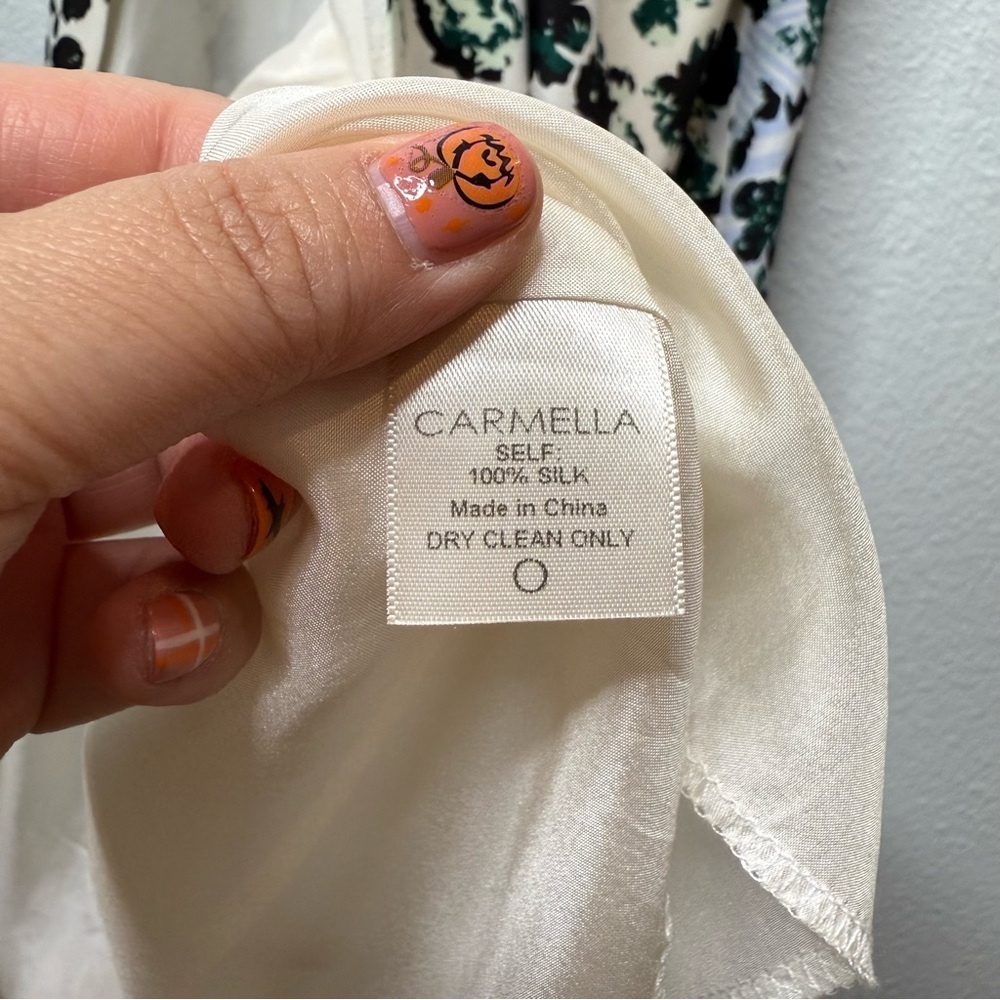 NWT Carmella Silk Floral Open Back Resort Vacation Women’s Maxi Dress Sz 2 - Picture 8 of 14